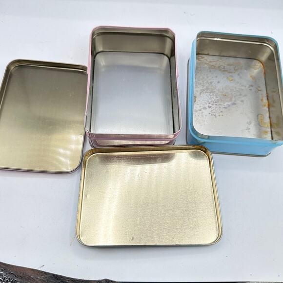 X2 Spring Easter Tin Boxes - vintage 80s 90s - Picture 5 of 5